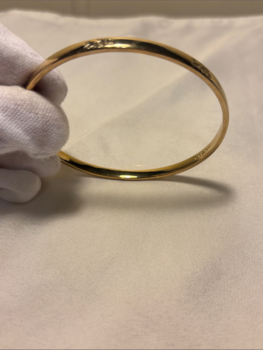 EUC COACH Horse & Carriage Gold-Tone Bangle Bracelet Trio Set - FULL SET! - Picture 4 of 16